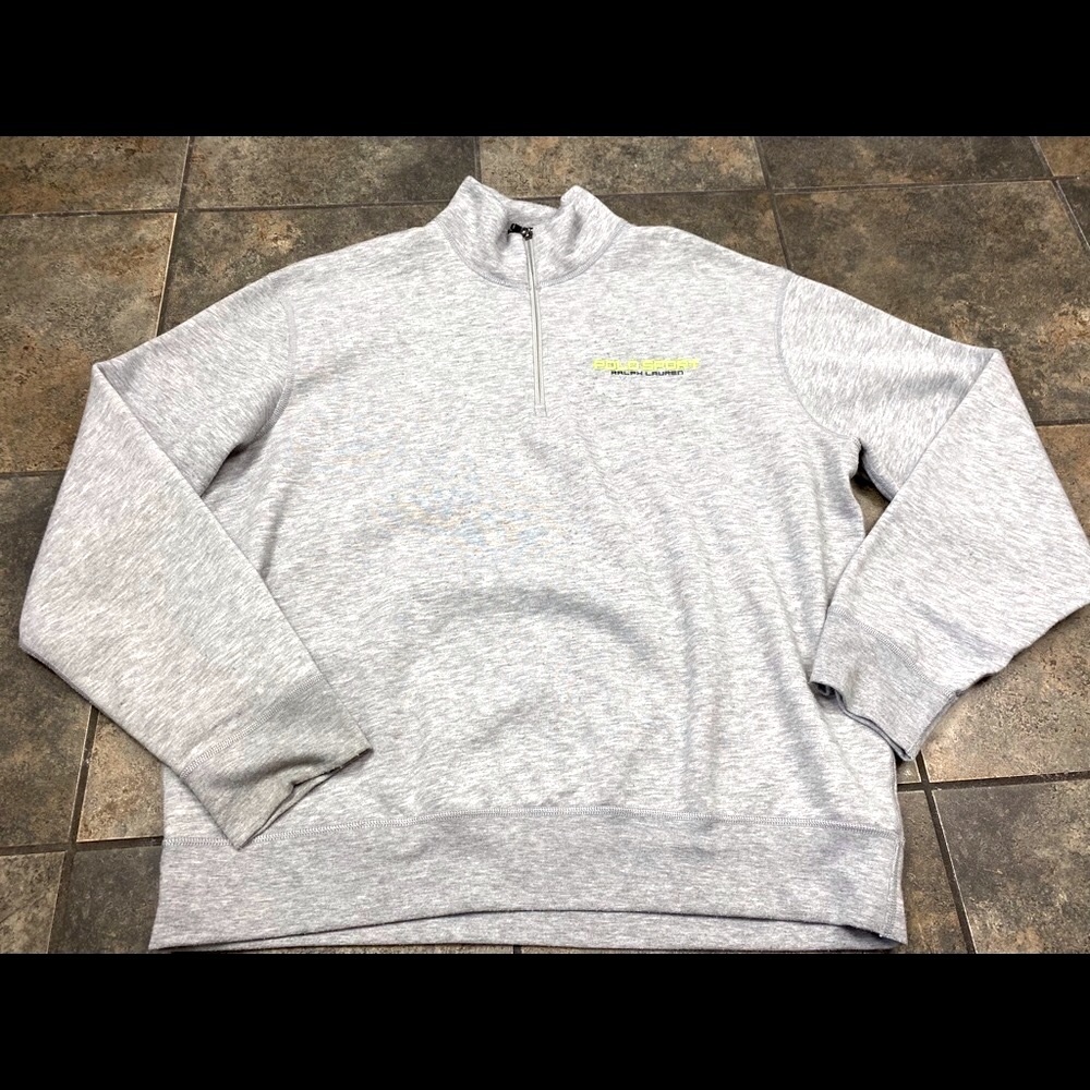 Polo Ralph Lauren Sport Gray 1/4 Zip Pullover XL